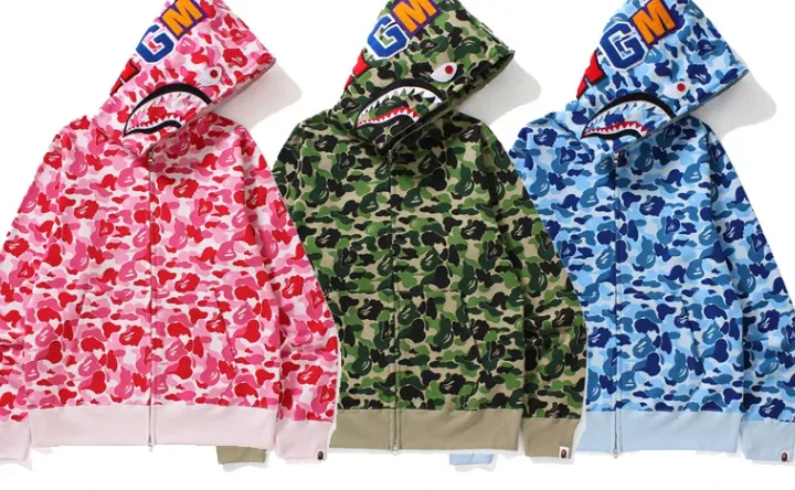 Bape Camo Zip Ups