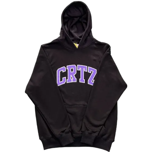 CORTEIZ HOODIE BLACK-PURPLE CRTZ