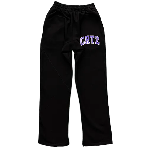 CORTEIZ SWEATPANTS BLACK-PURPLE CRTZ