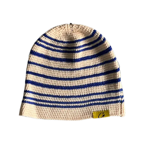 corteiz beanie beige cold