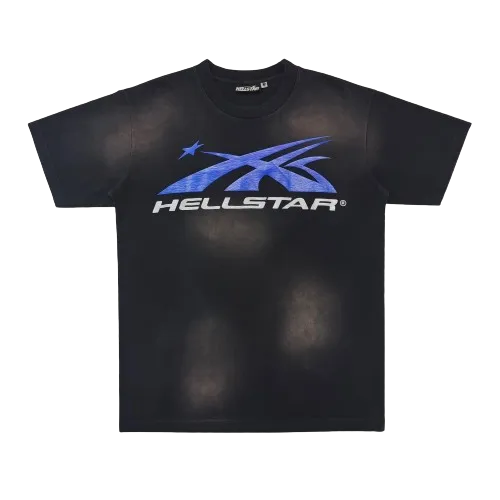 Hellstars Sunfaded Black Blue Tee