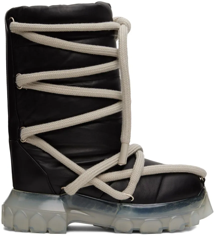 Rick Owens Lace Up Lunar Boot