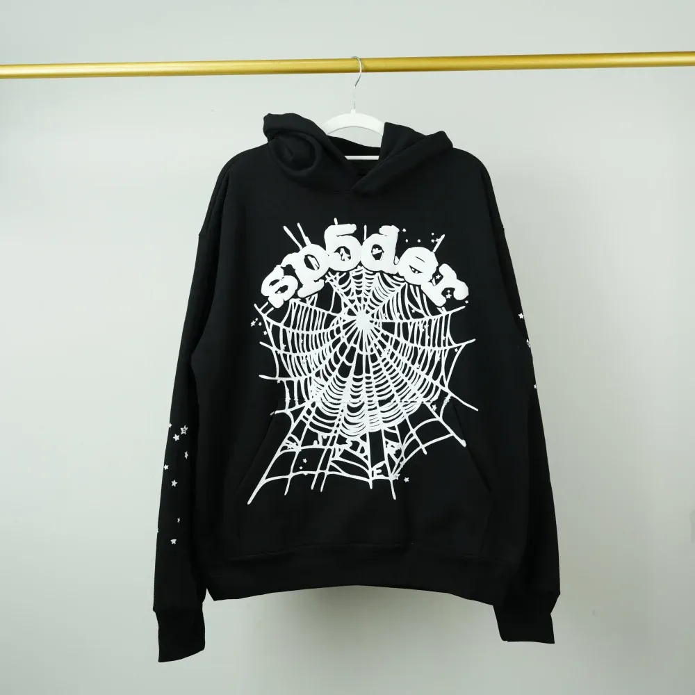 Sp5der OG Web Hoodie Black