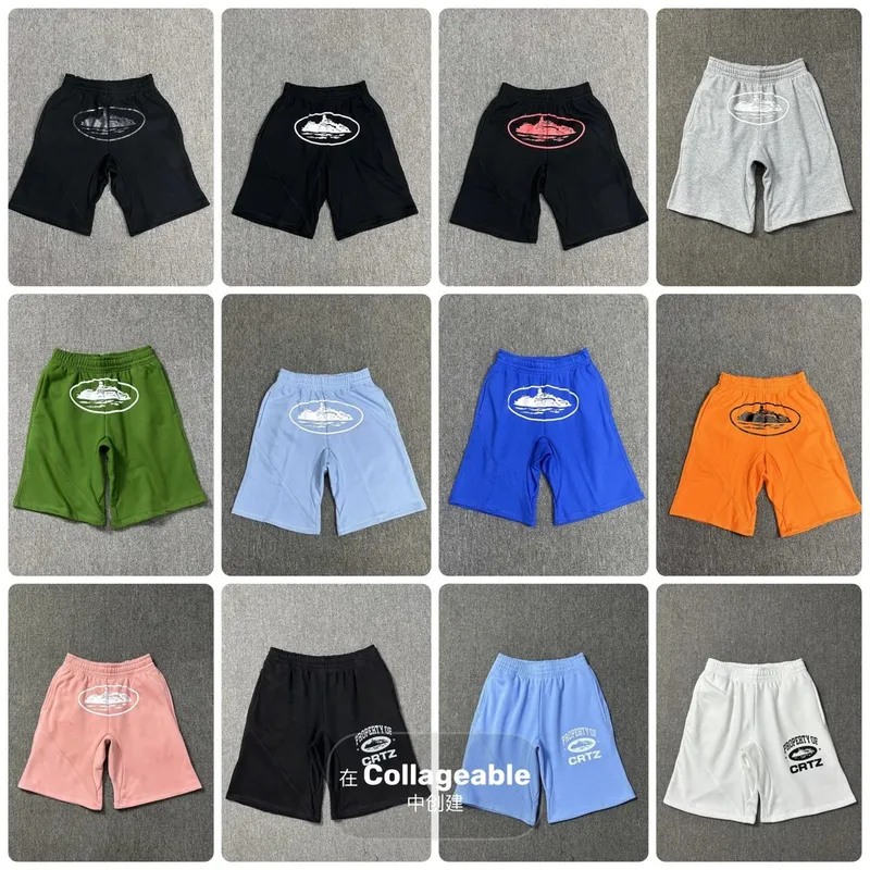 Corteiz美式街头恶魔岛印花短裤夏季宽松五分裤 (85) - Image 1