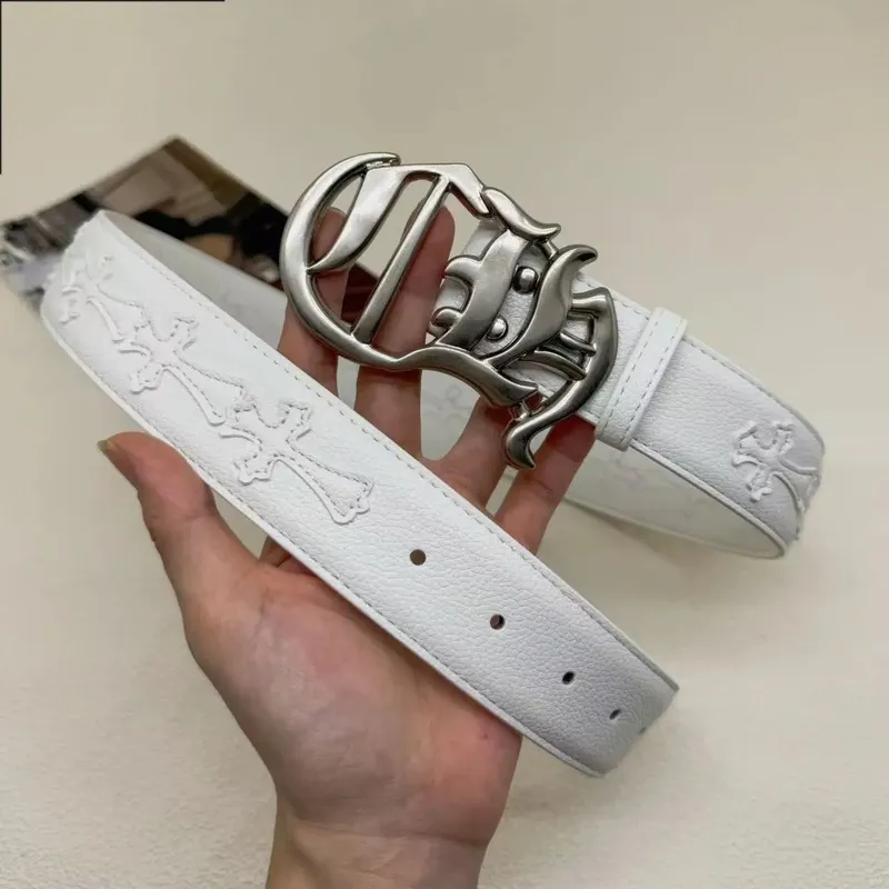 CH十字彩色克罗腰带经典皮带男女牛仔裤带复古时尚腰带潮流裤带 (14) - Image 1